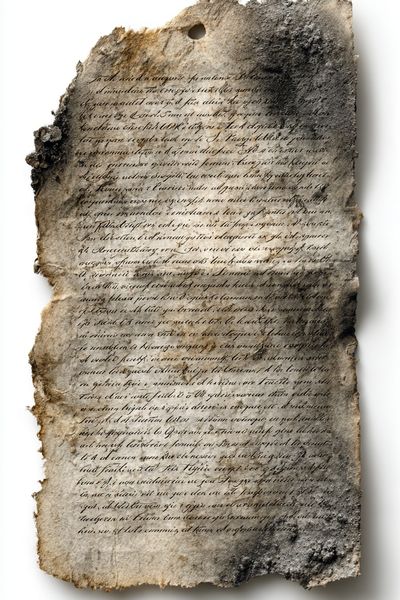 Burnt Manuscript Texture Print. poster print