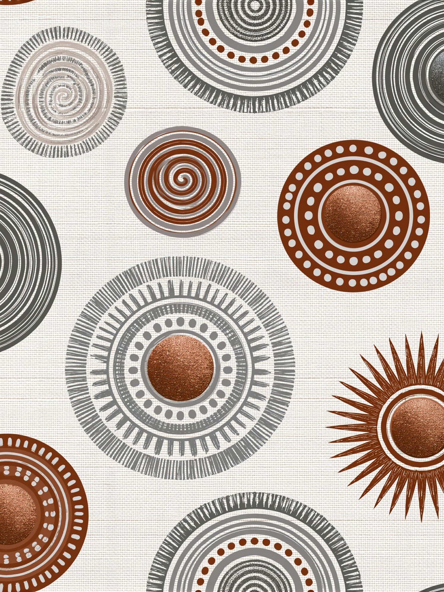 Boho Circle Pattern Print. poster — bohemian art