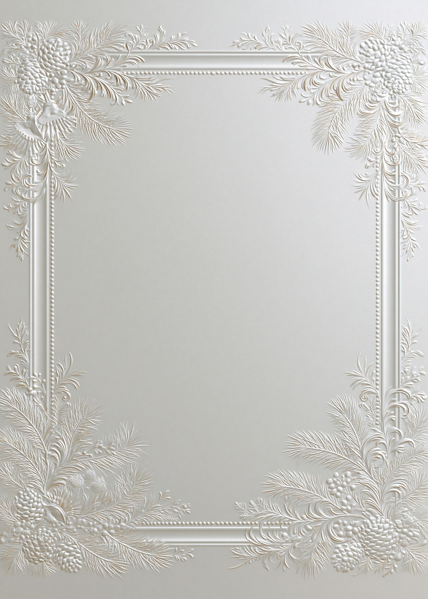 Pearl Floral Relief Poster. poster detail