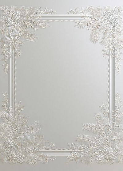 Pearl Floral Relief Poster.