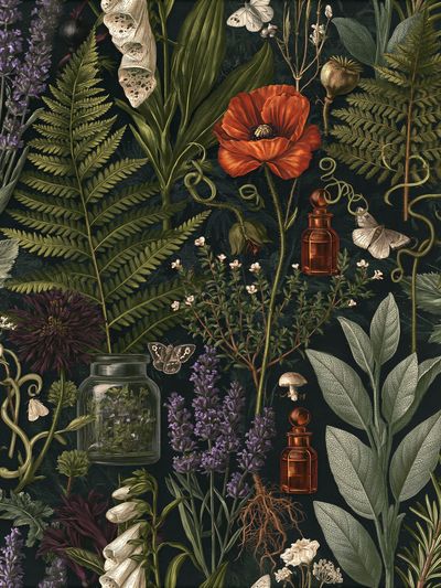 Botanical Apothecary Garden Poster.