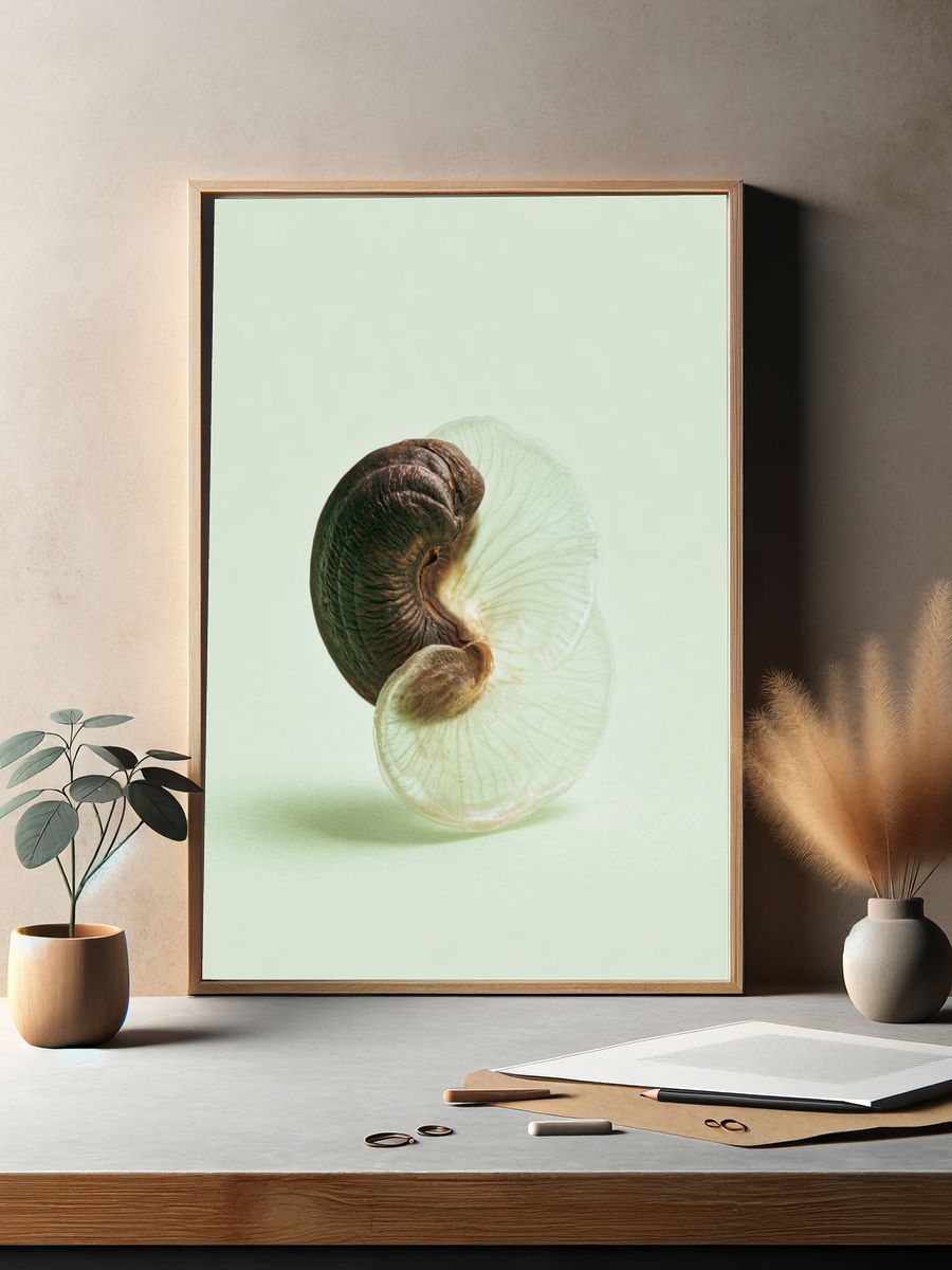 Nautilus Shell Minimalist Print. — room view 2