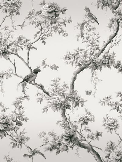 Birds and Blossoms Botanical Print.