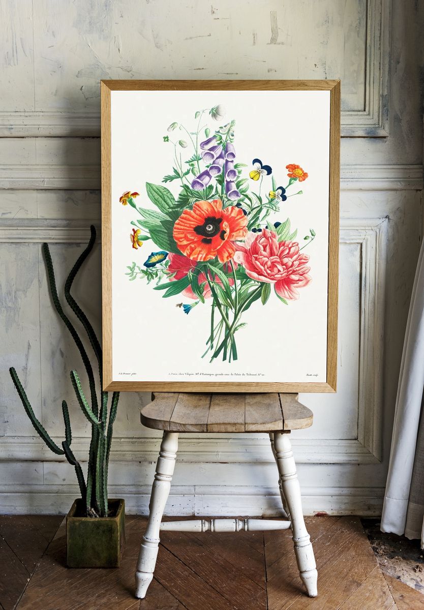 Collection Flowers Fruits Painted Nature. room preview