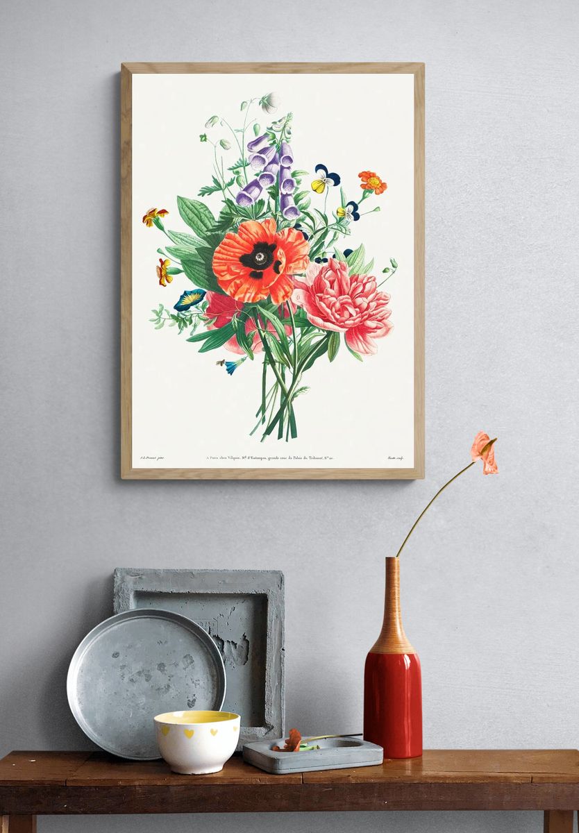 Collection Flowers Fruits Painted Nature. — room view 3
