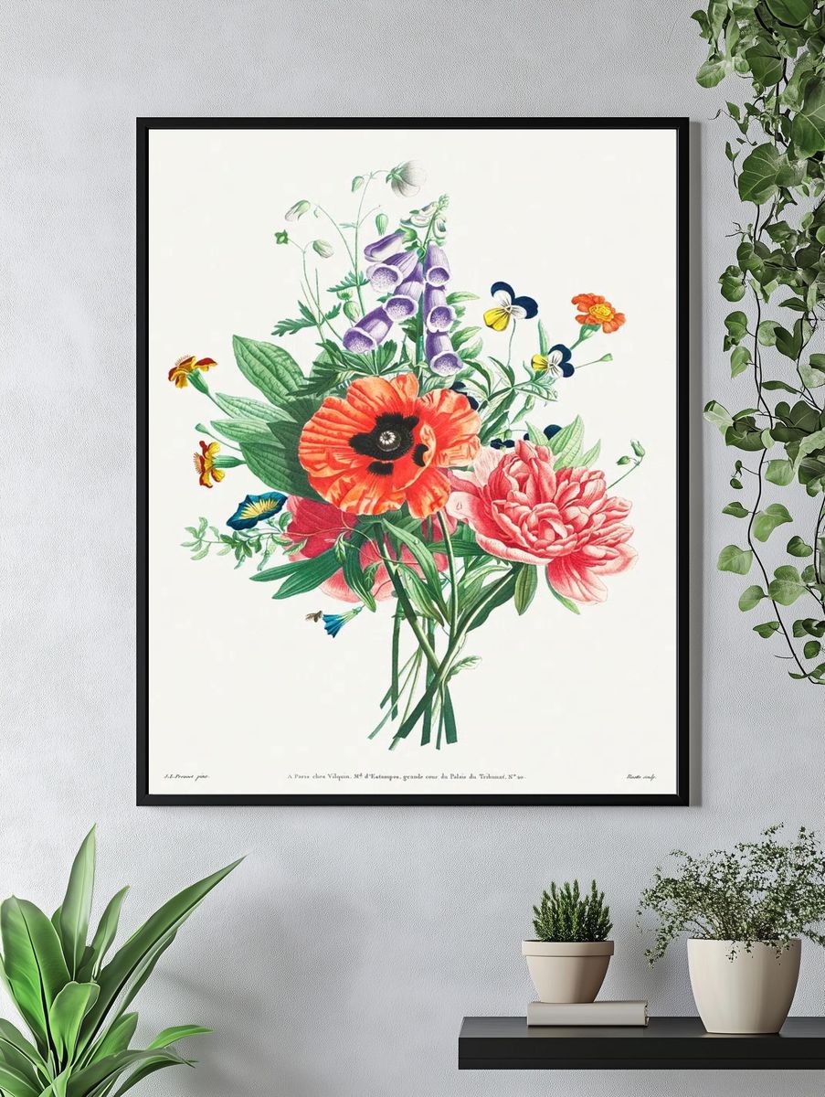 Collection Flowers Fruits Painted Nature. — room view 4