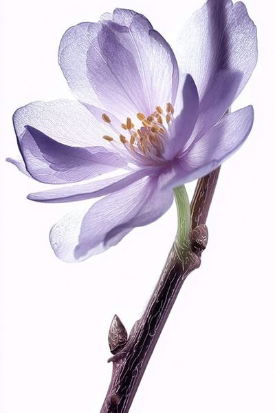 Purple Blossom Botanical Print.