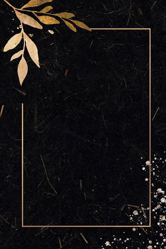 Christmas golden rectangle frame black. poster detail