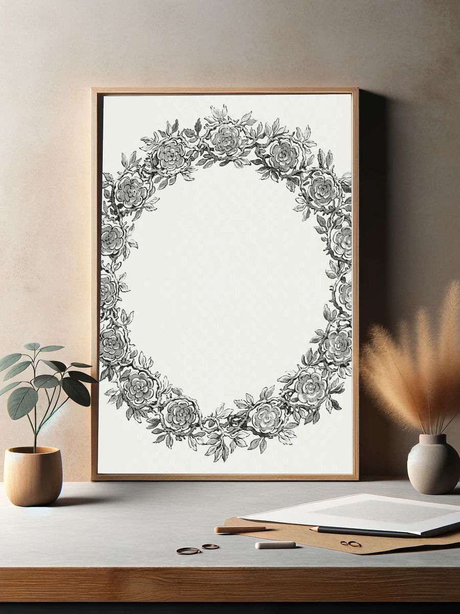 Floral Wreath Maria met Christuskind. — room view 2