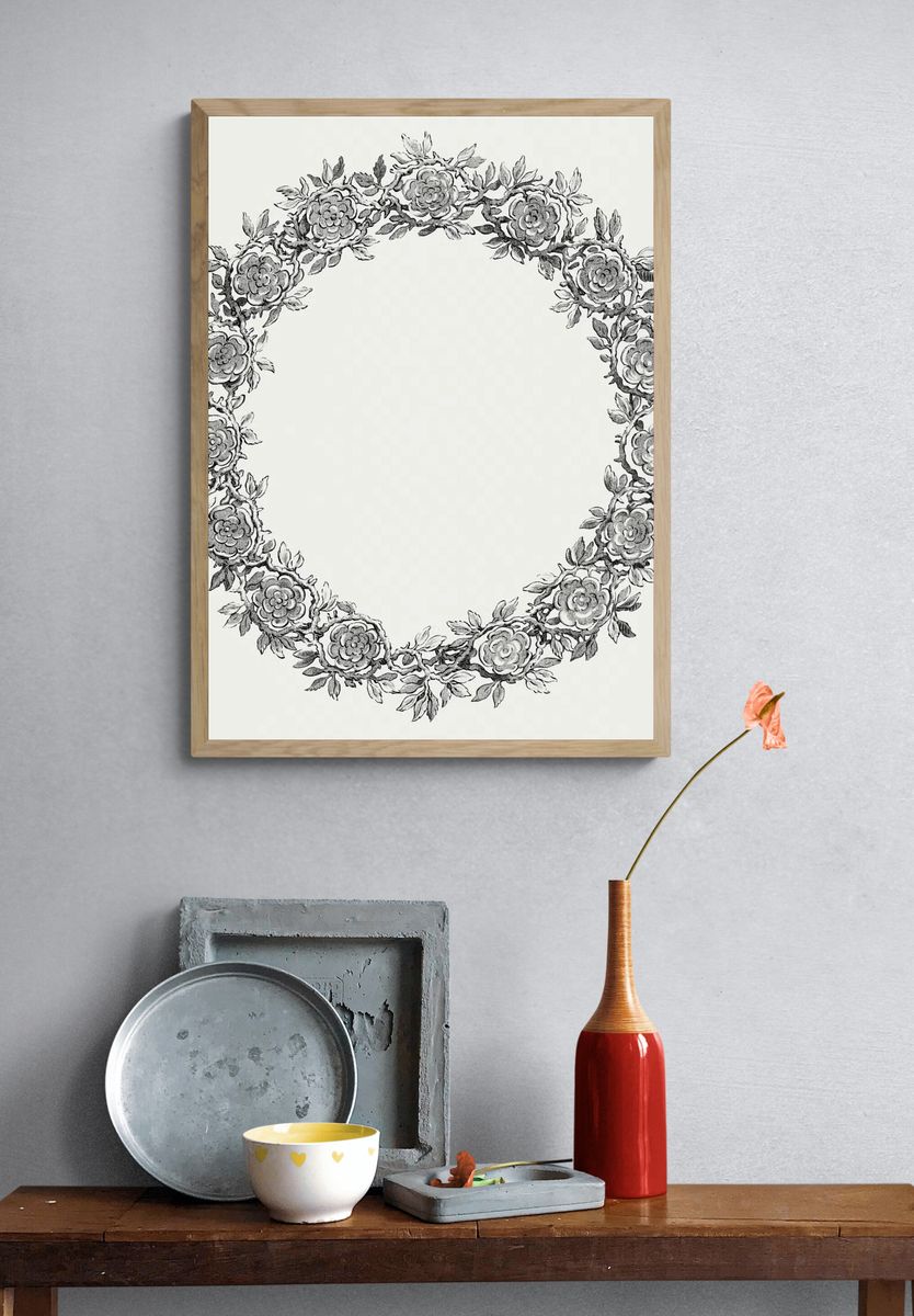 Floral Wreath Maria met Christuskind. — room view 3