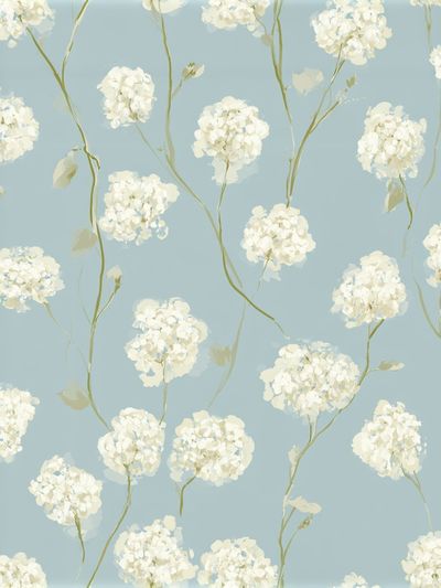 Blue Hydrangea Botanical Print.