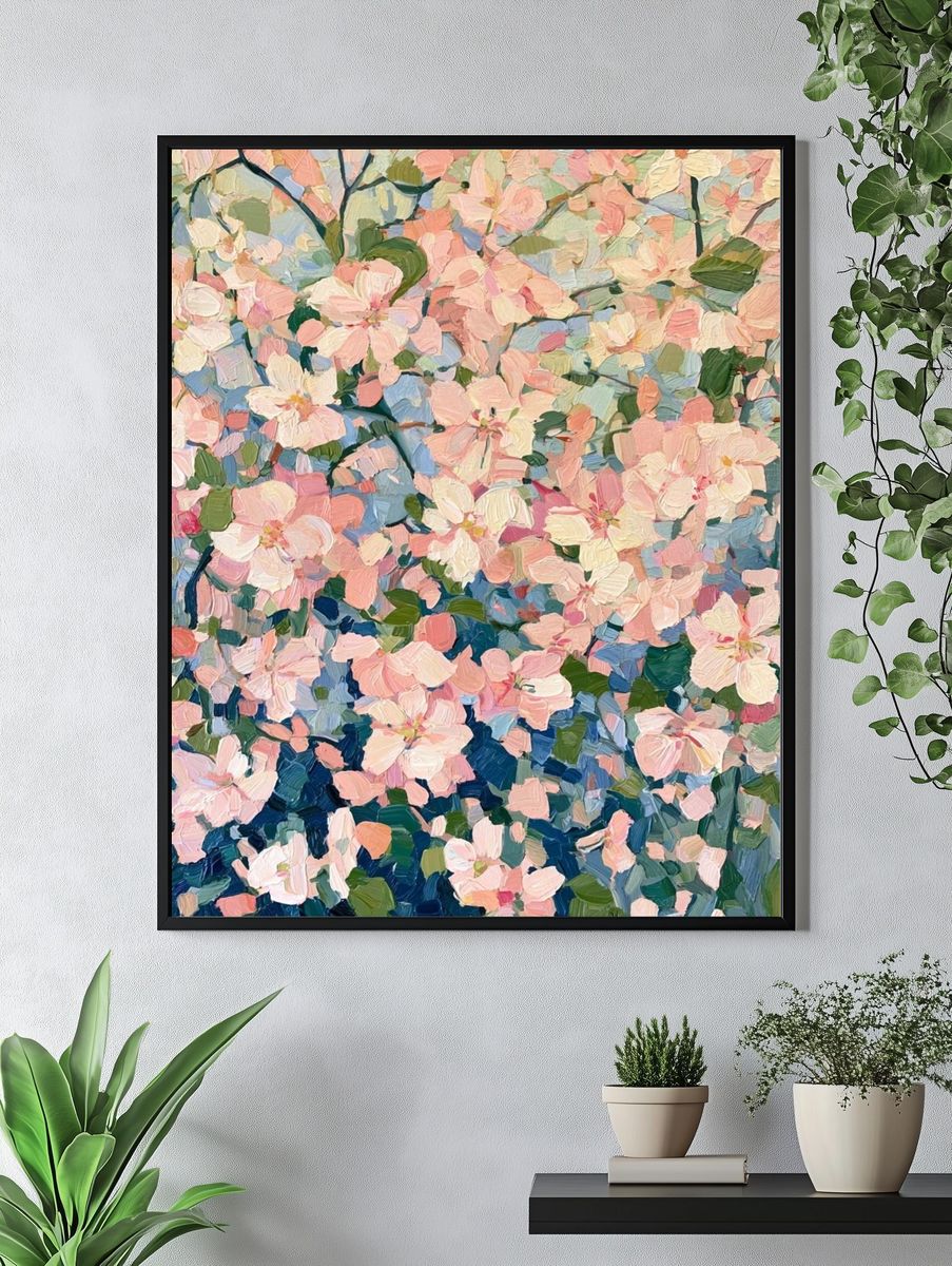 Blush Blossom Garden Fine-Art Print. — room view 4