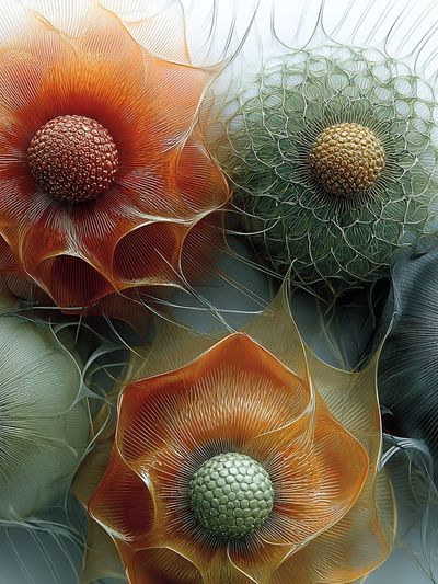 Abstract Floral Bloom Poster.