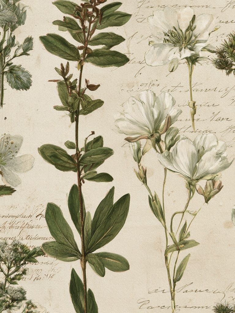 Vintage Botanical Study Poster. poster detail