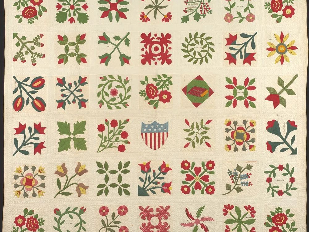 The Circuit Rider's Quilt. poster — botanical art