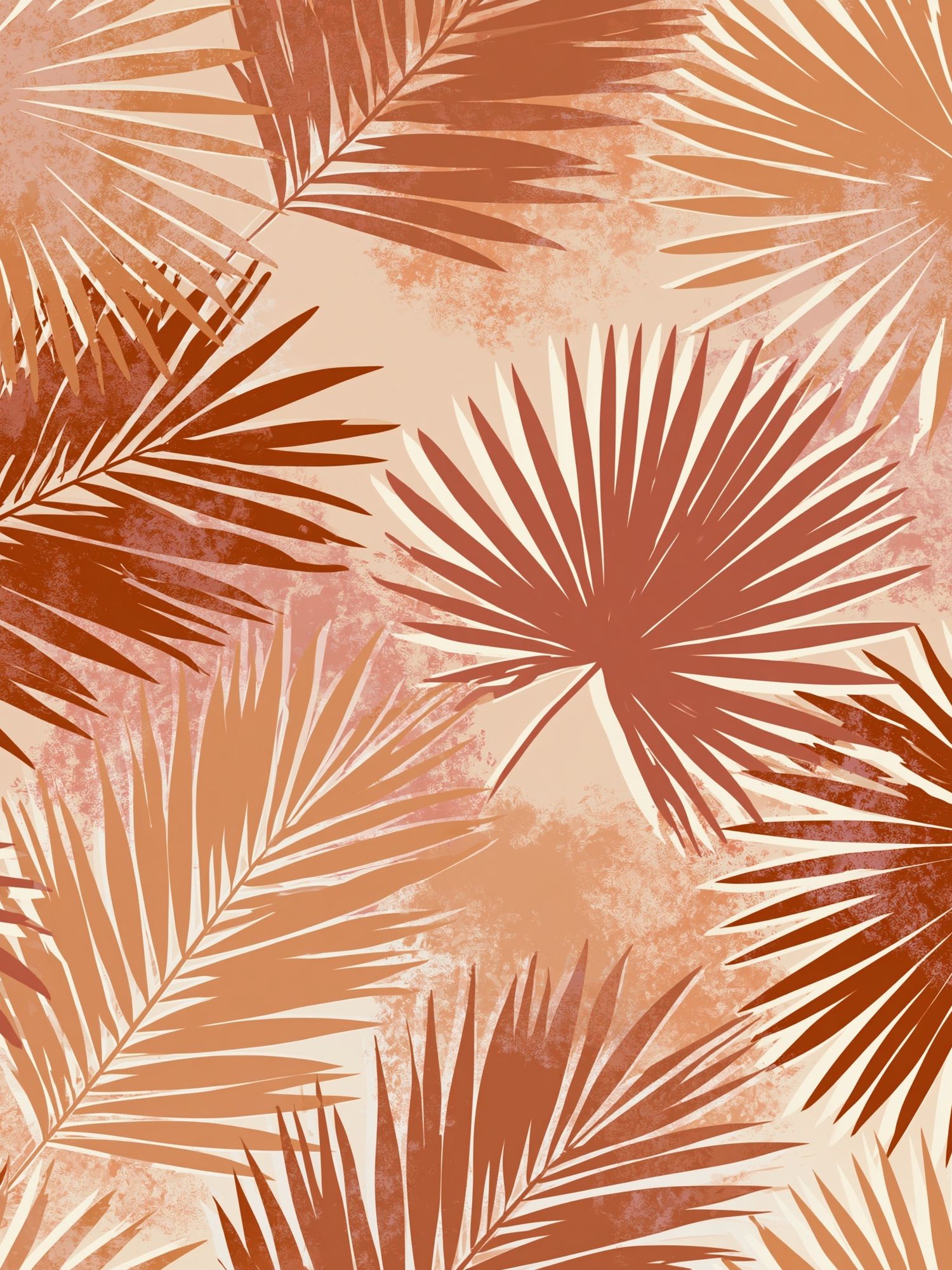 Tropical Palm Leaves Botanical Print. poster — botanical art