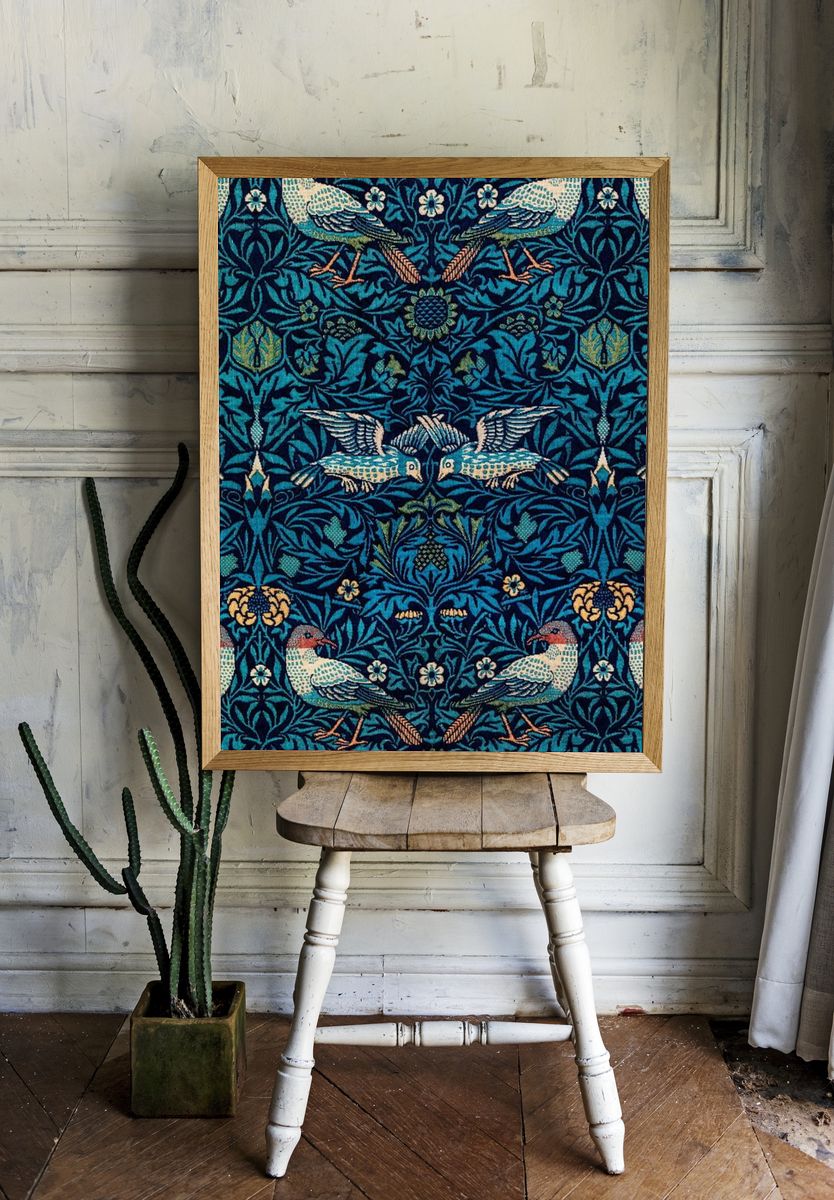 William Morris iPhone wallpaper, bird. room preview