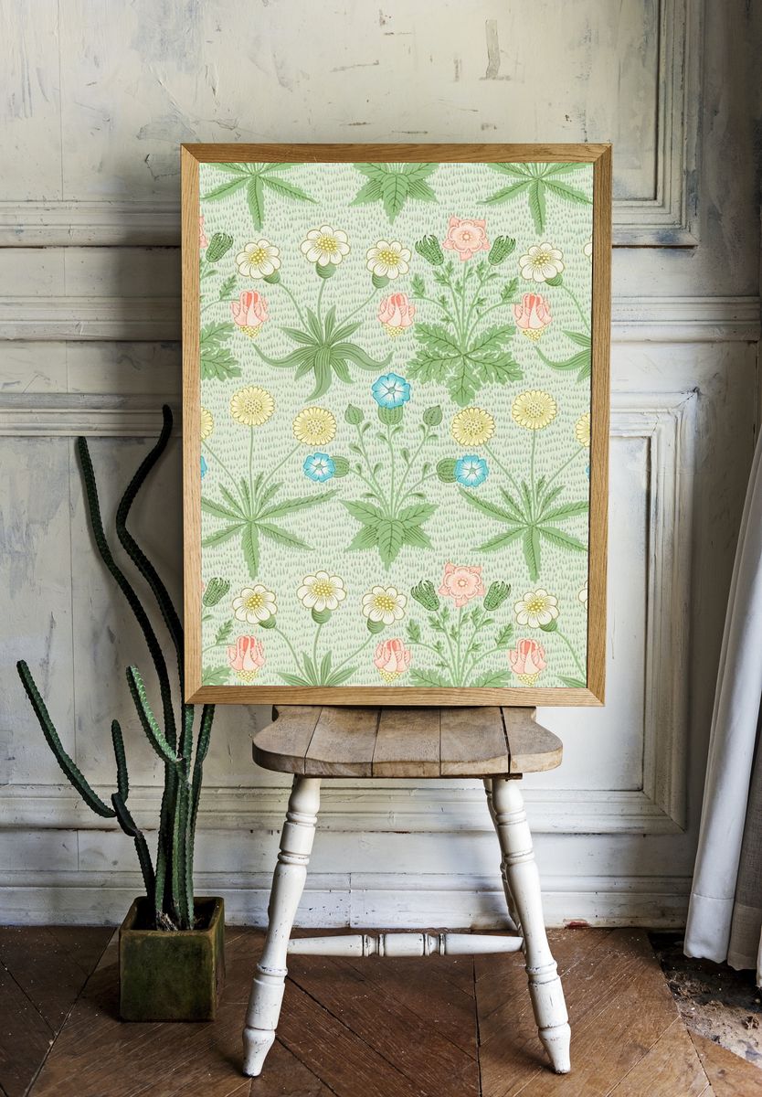 Botanical Repeat Pattern Print. — room view 1