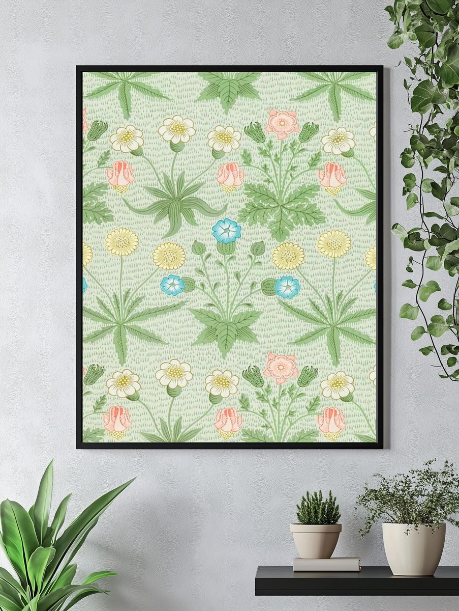 Botanical Repeat Pattern Print. — room view 4