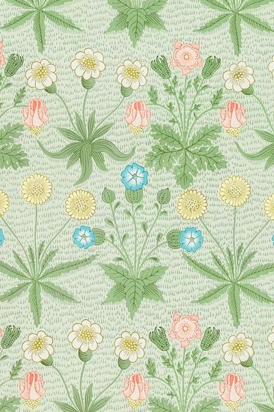 Botanical Repeat Pattern Print. poster