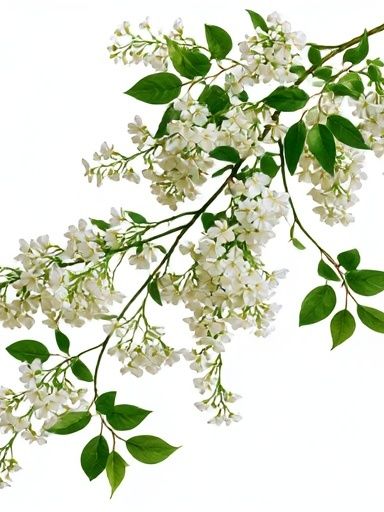 White Blossom Botanical Print. poster — botanical art
