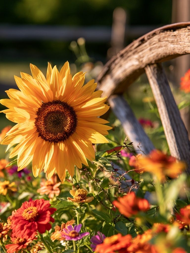 Sunflower Garden Bloom Print. poster detail