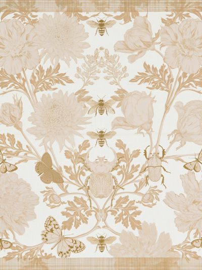 Botanical Insect Toile Print.