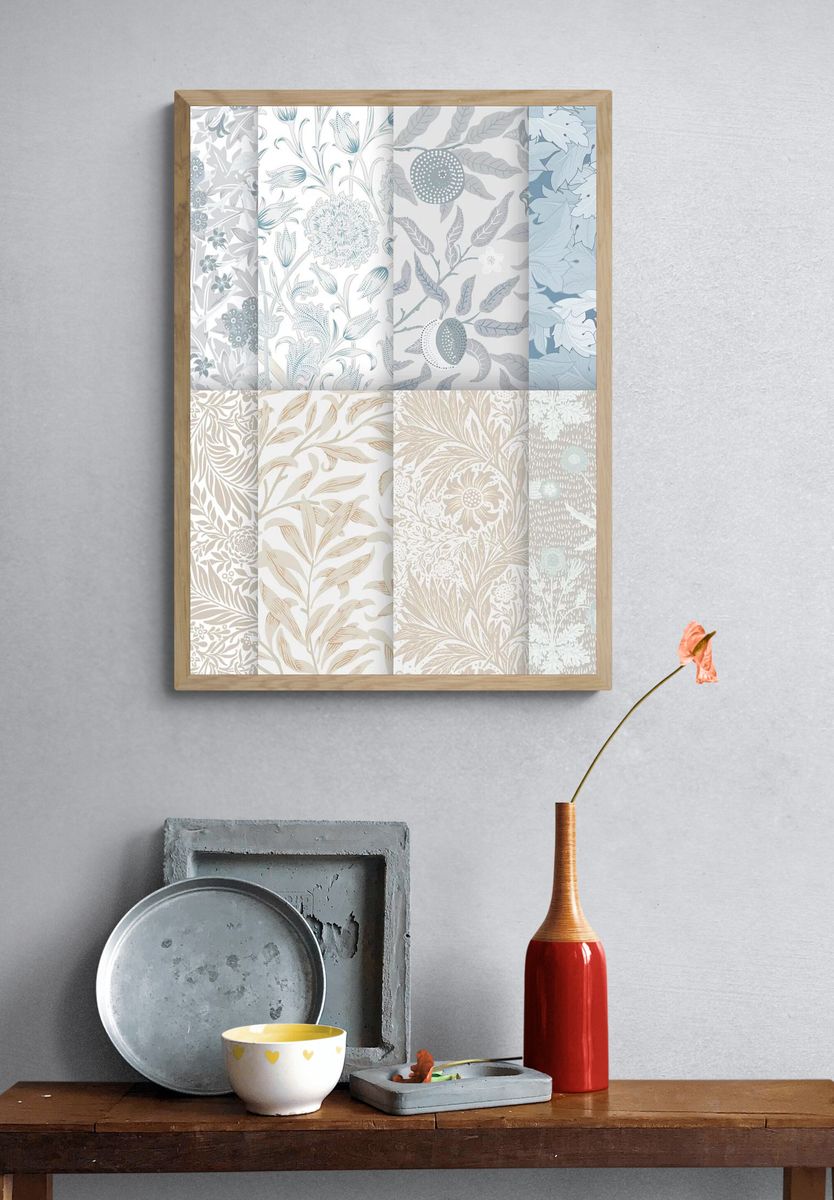 Vintage Illustration of Flower Garden. — room view 3