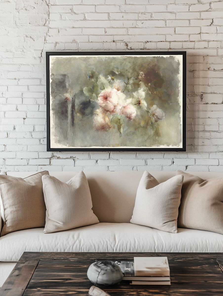 Een vaas met rozen Margaretha. room preview