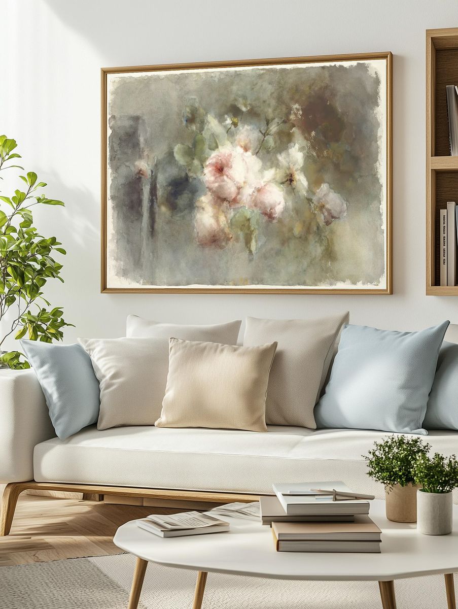 Een vaas met rozen Margaretha. — room view 2
