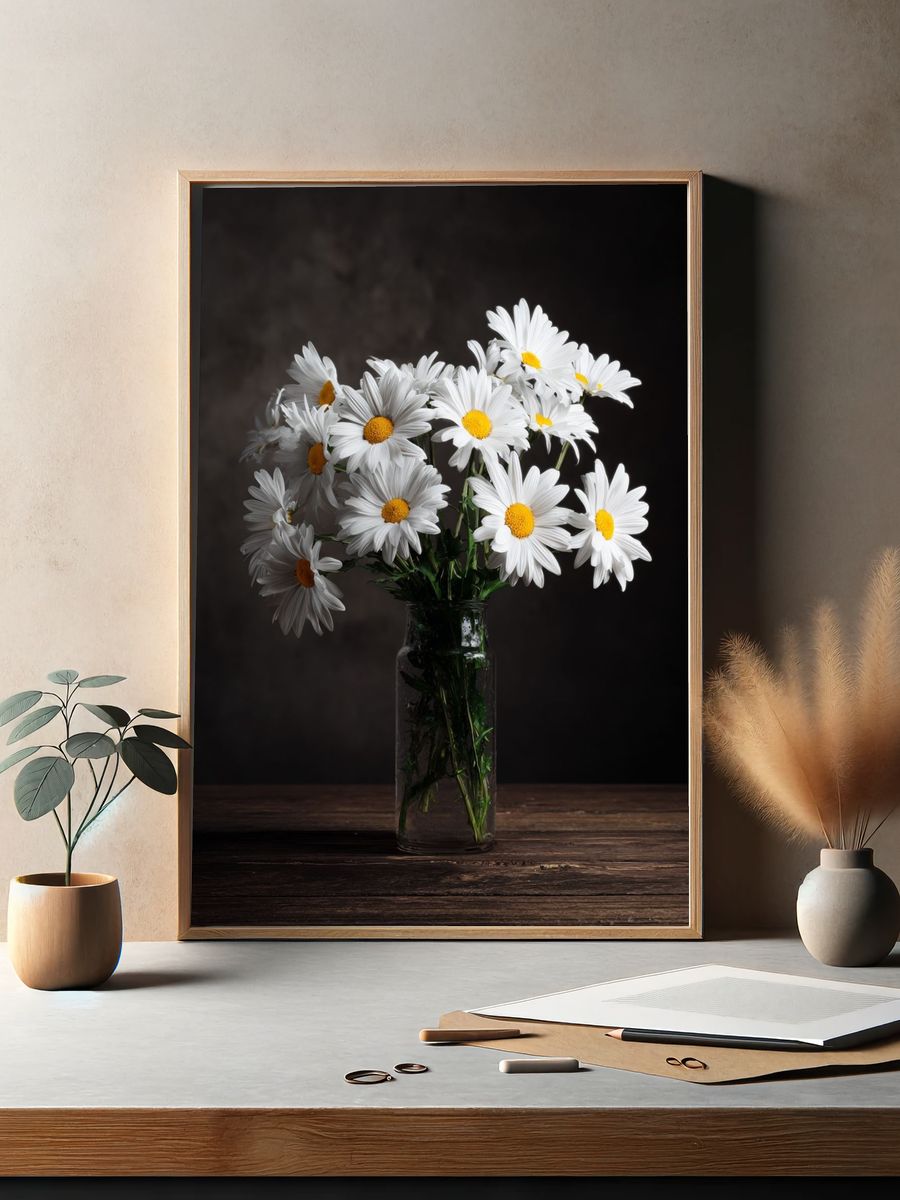Daisy Bouquet — Photography Print. — room view 2