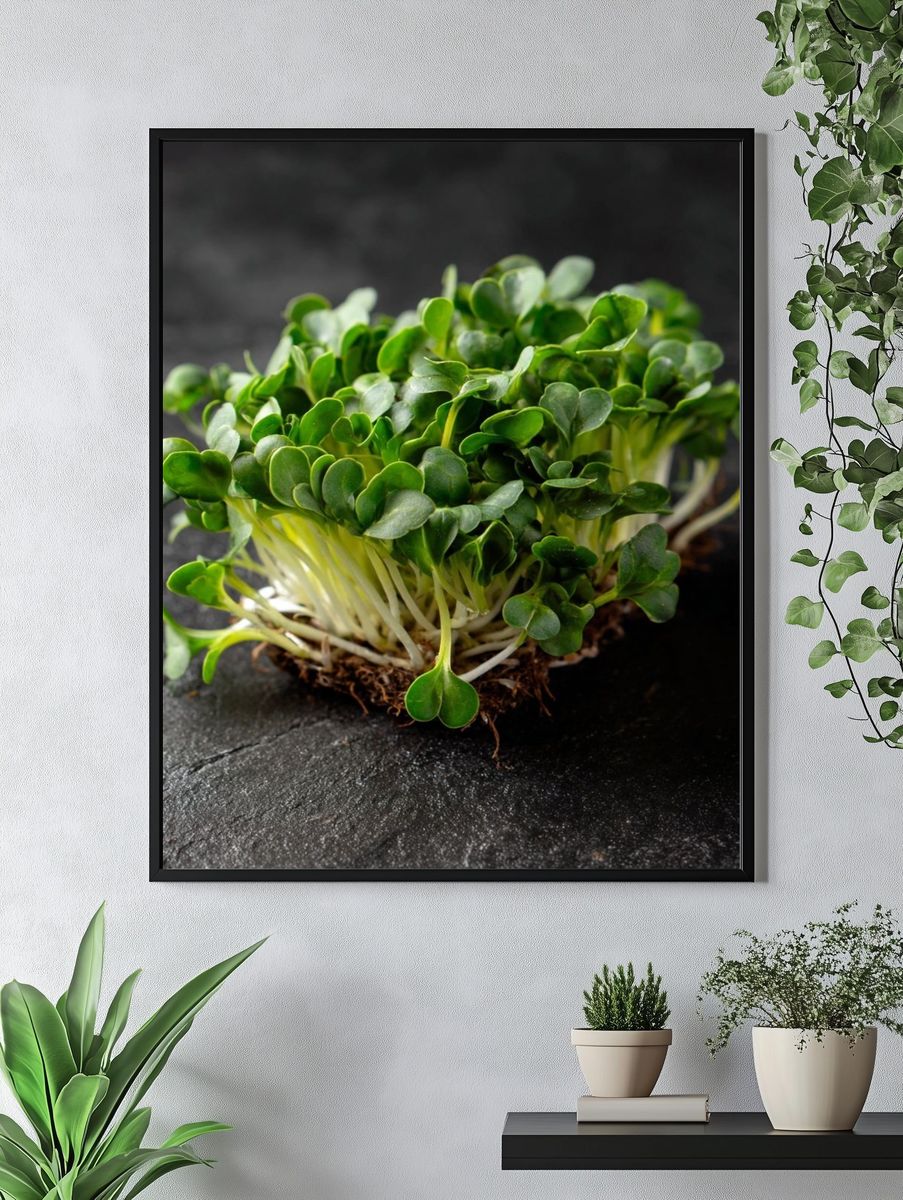 Microgreens Botanical Print. — room view 4