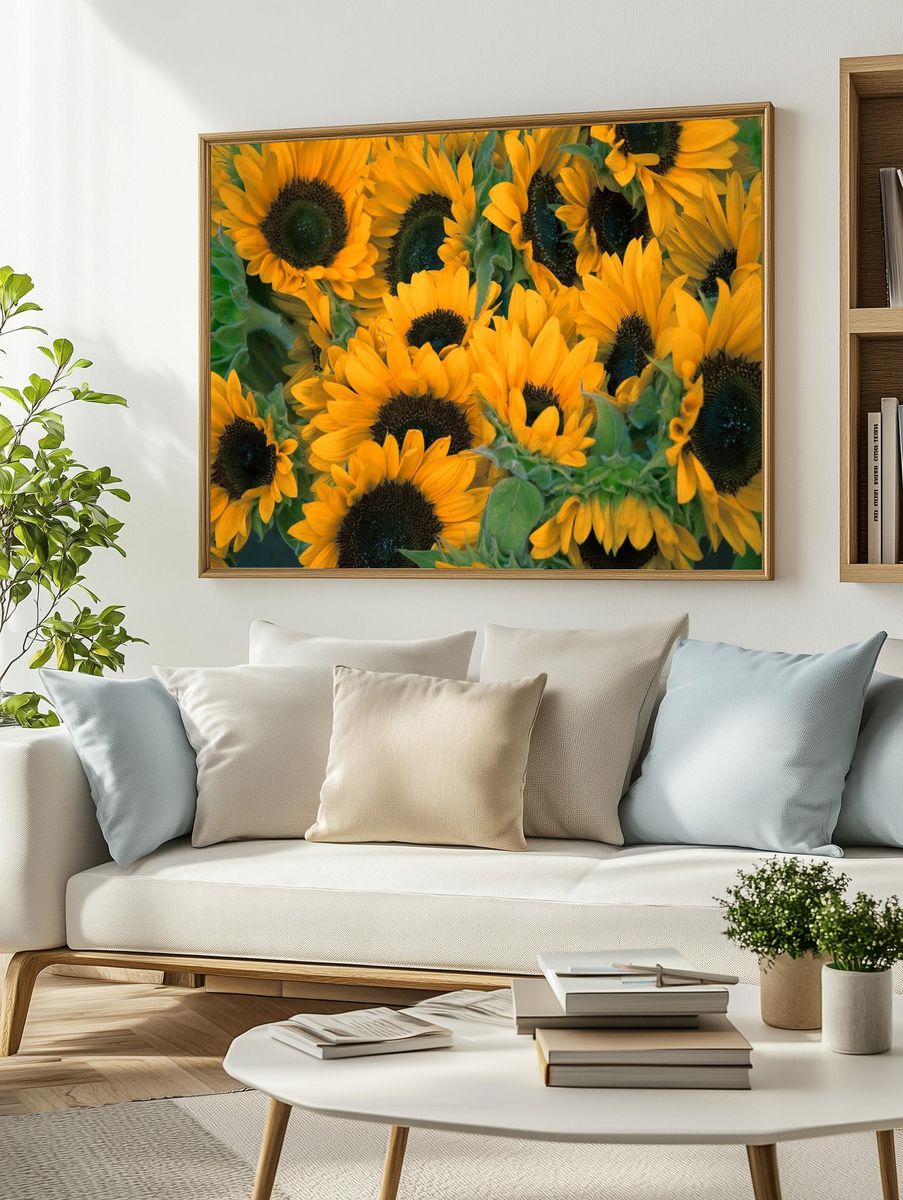Bunch sunflowers. — room view 2