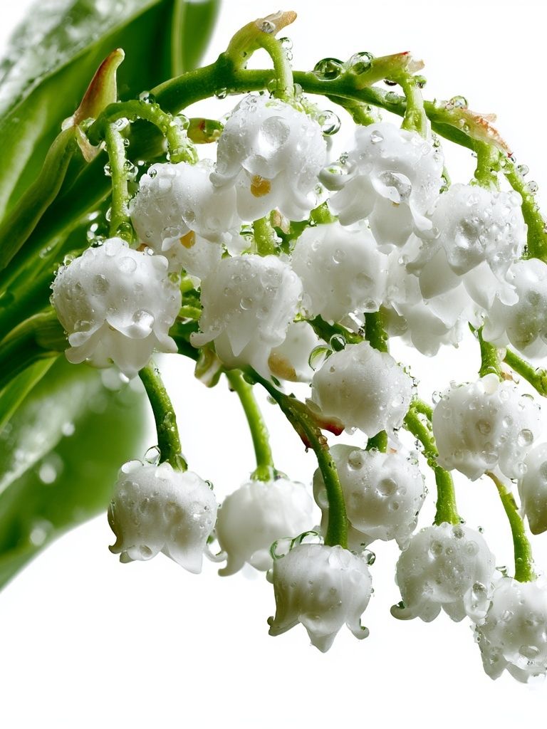 Lily of the Valley Botanical Print. poster detail