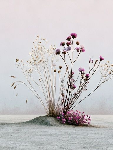 Minimal Wildflower Still Life Poster. poster — botanical art