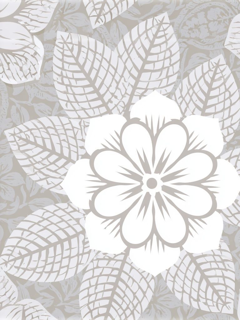 Botanical Leaf Pattern Print. poster detail