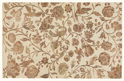 Vintage Floral Vine Pattern Print. poster print