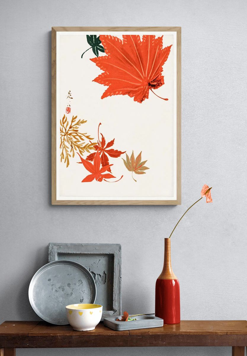 Maple Leaves Shibata Zeshin Original. — room view 3