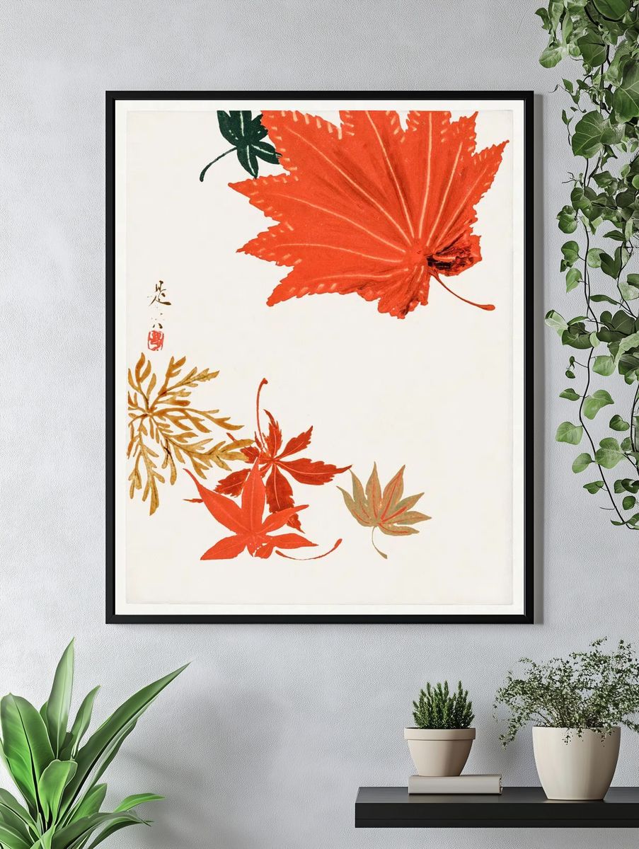 Maple Leaves Shibata Zeshin Original. — room view 4