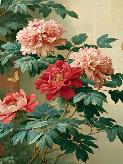Peony Blossom Botanical Print. poster print