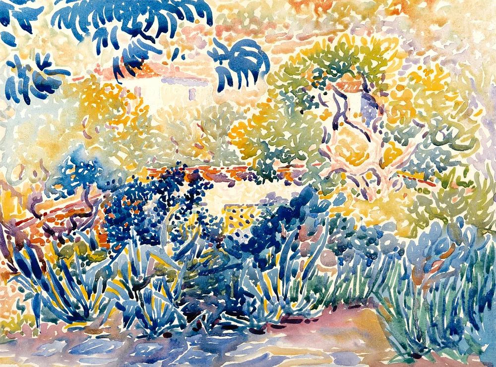 Artist's Garden Saint-Clair (1904–1905) painting. poster — botanical art