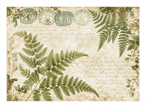Fern Botanical Vintage Print. poster — botanical art