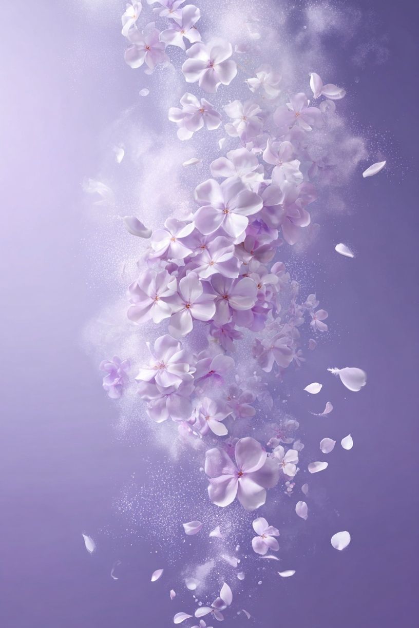 Lilac Blossom Drift Print. poster detail