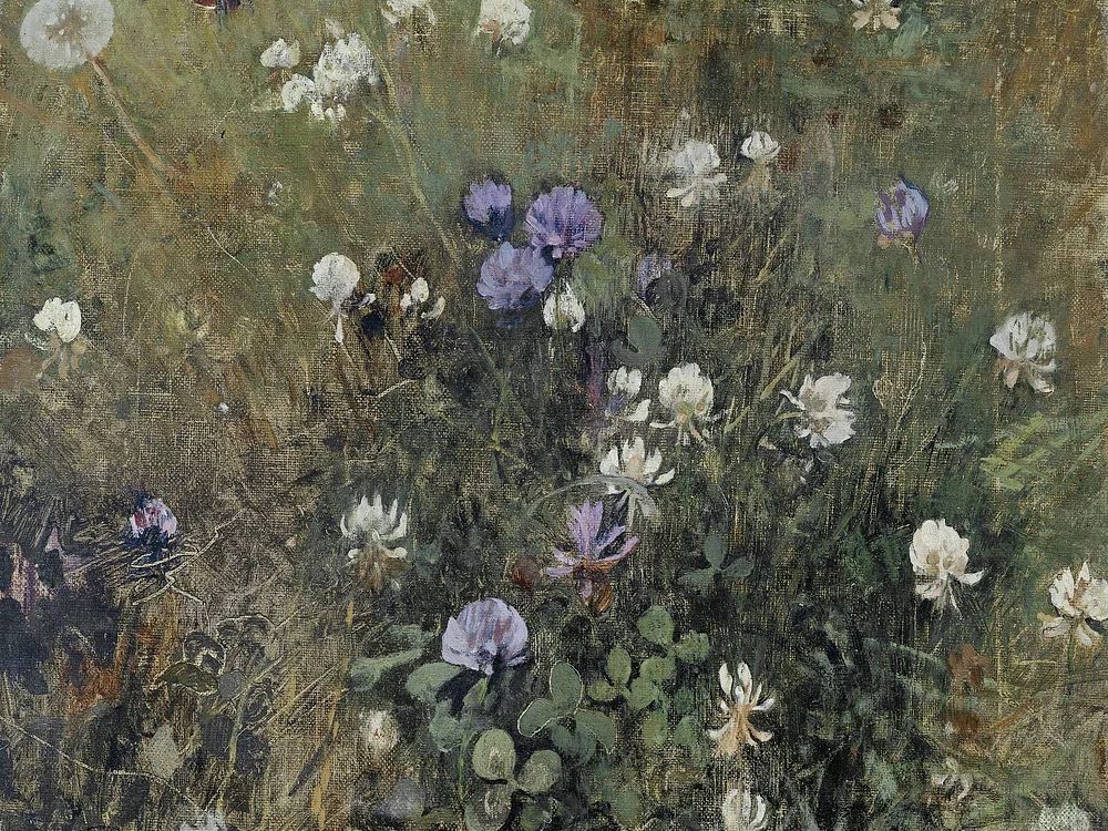 Blooming Clover (c. 1897) Jac. poster — botanical art