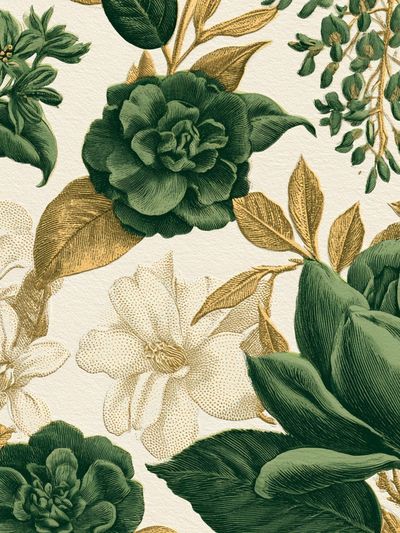 Botanical Floral Pattern Print.