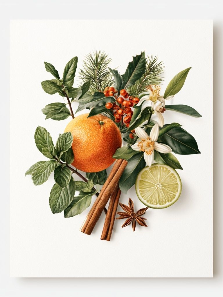 Citrus Botanical Still Life Poster. poster detail