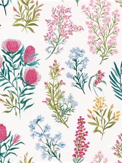 Wildflower Botanical Print. poster