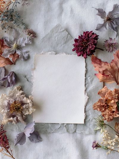 Pressed Flowers Botanical Print. poster