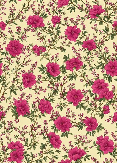 Pink Blossom Botanical Print.