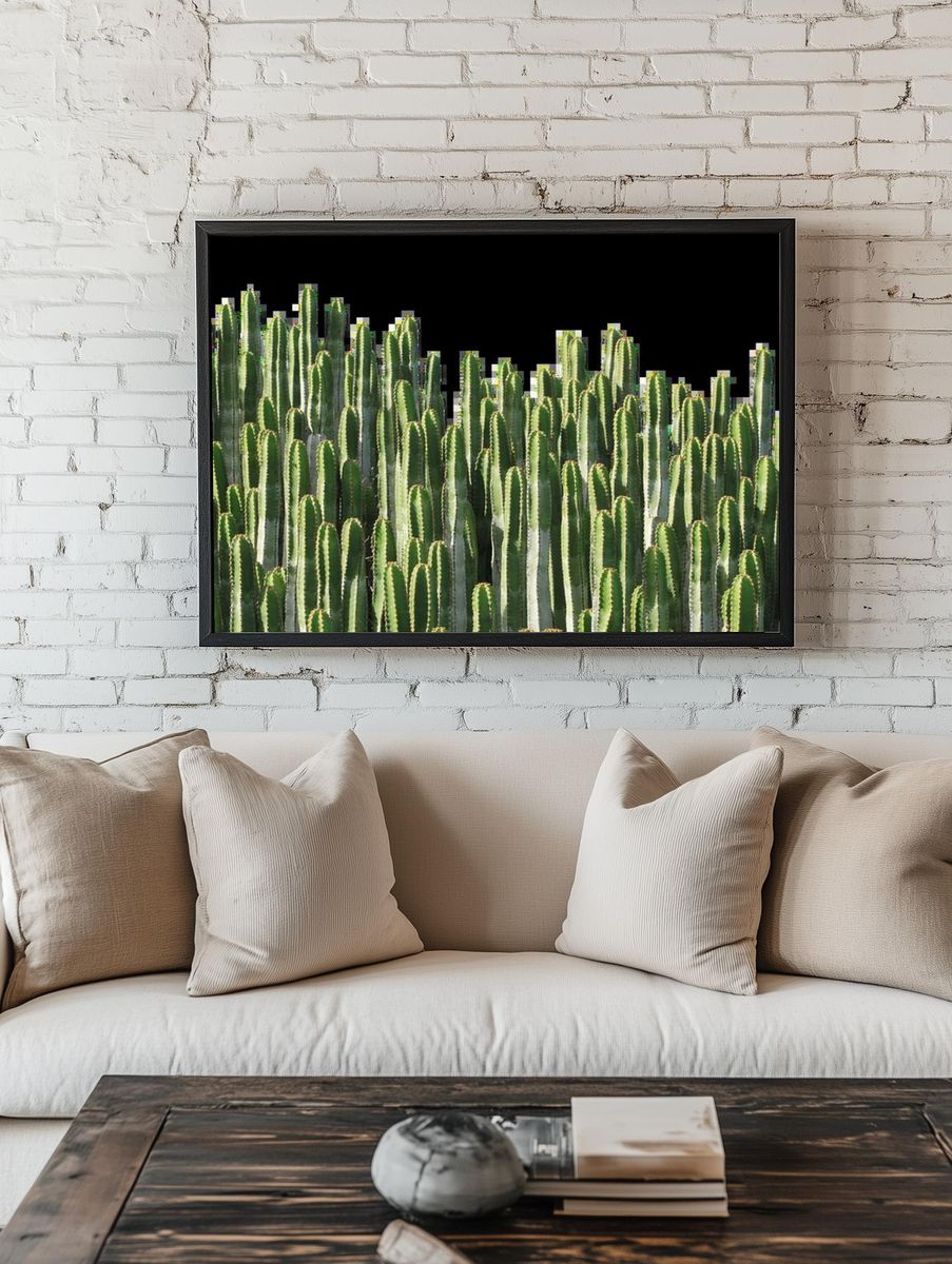 Green Botanical Sketch Poster. room preview